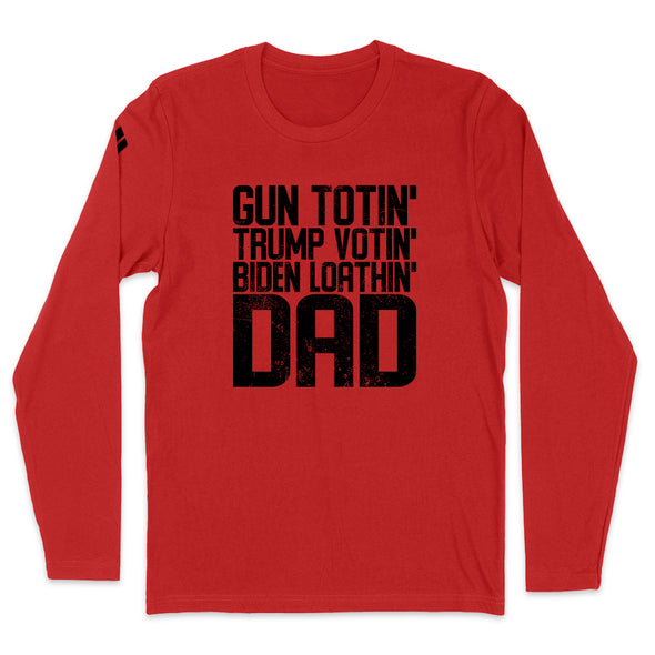 Gun Totin' Dad Black Print Men's Apparel