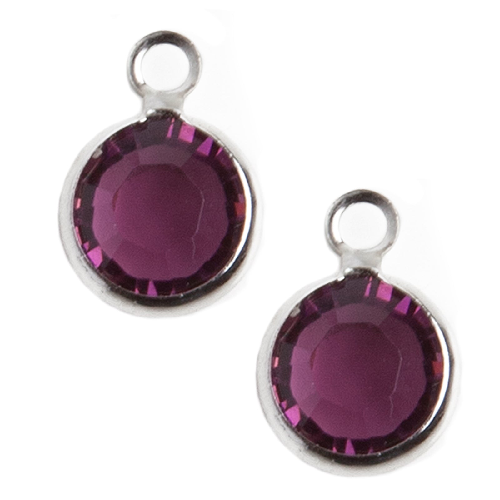 Purple Amethyst Crystal Charms