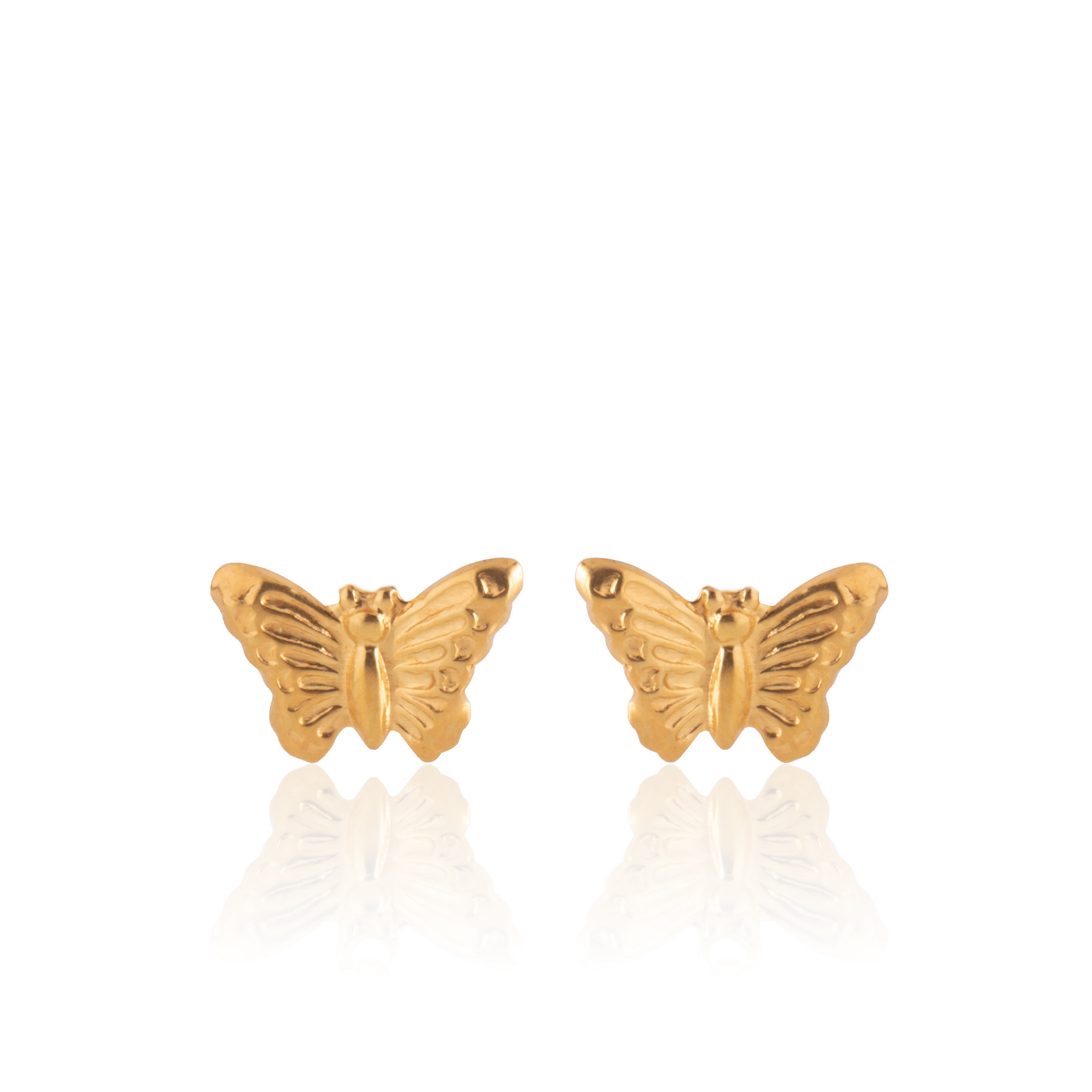 Gold Butterfly STUD EARRINGS