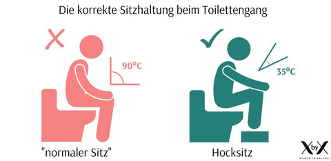 Sitzhaltung Toilette