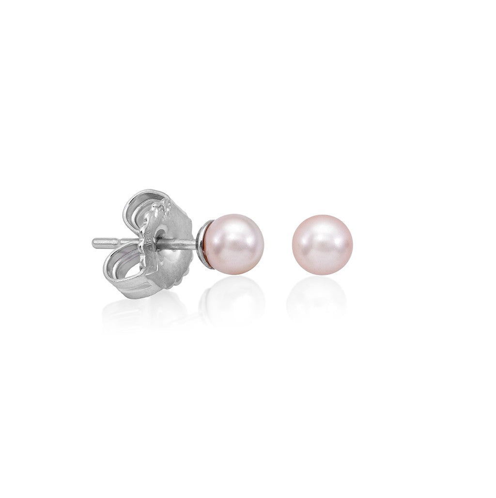 Pendientes perlas MAJORICA Plata 4mm – Joyeria Zeller