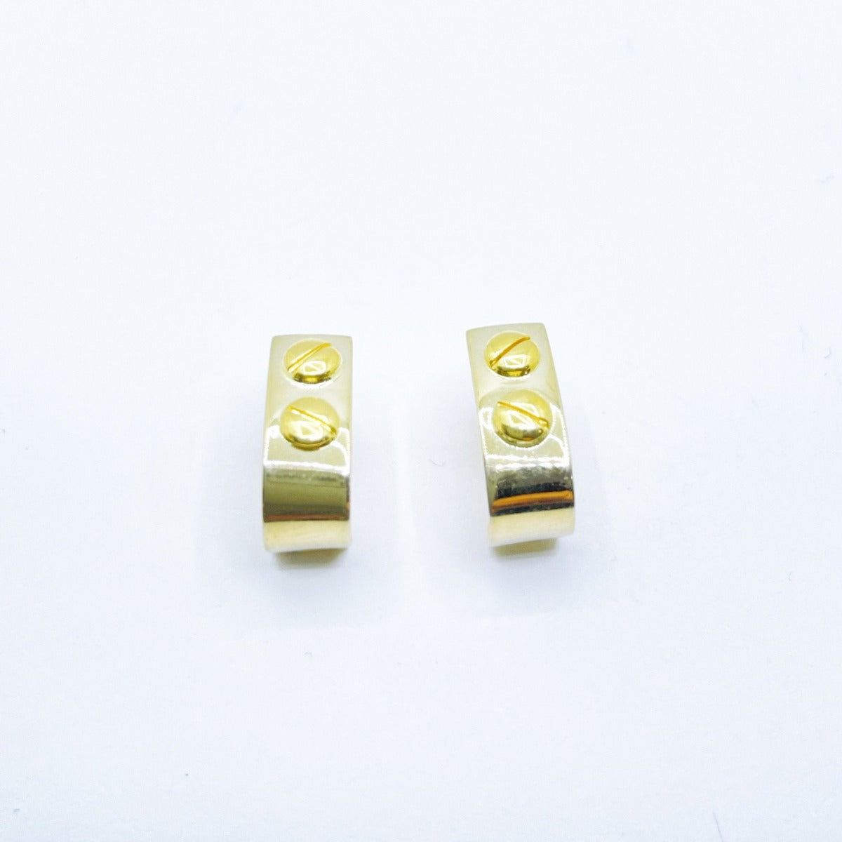 Empuje latitud imán ▷ Pendientes de Oro blanco con tornillos cierre catalan para mujer –  Joyeria Zeller