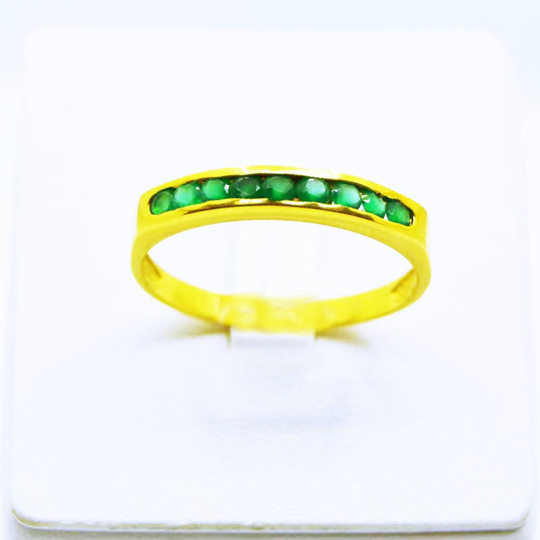 ▷ Anillo oro 18k con esmeraldas para mujer | Comprar anillo oro online Joyeria Zeller