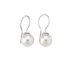 Decoración Pence posibilidad Pendientes de plata MAJORICA largos perla blanca para mujer – Joyeria Zeller