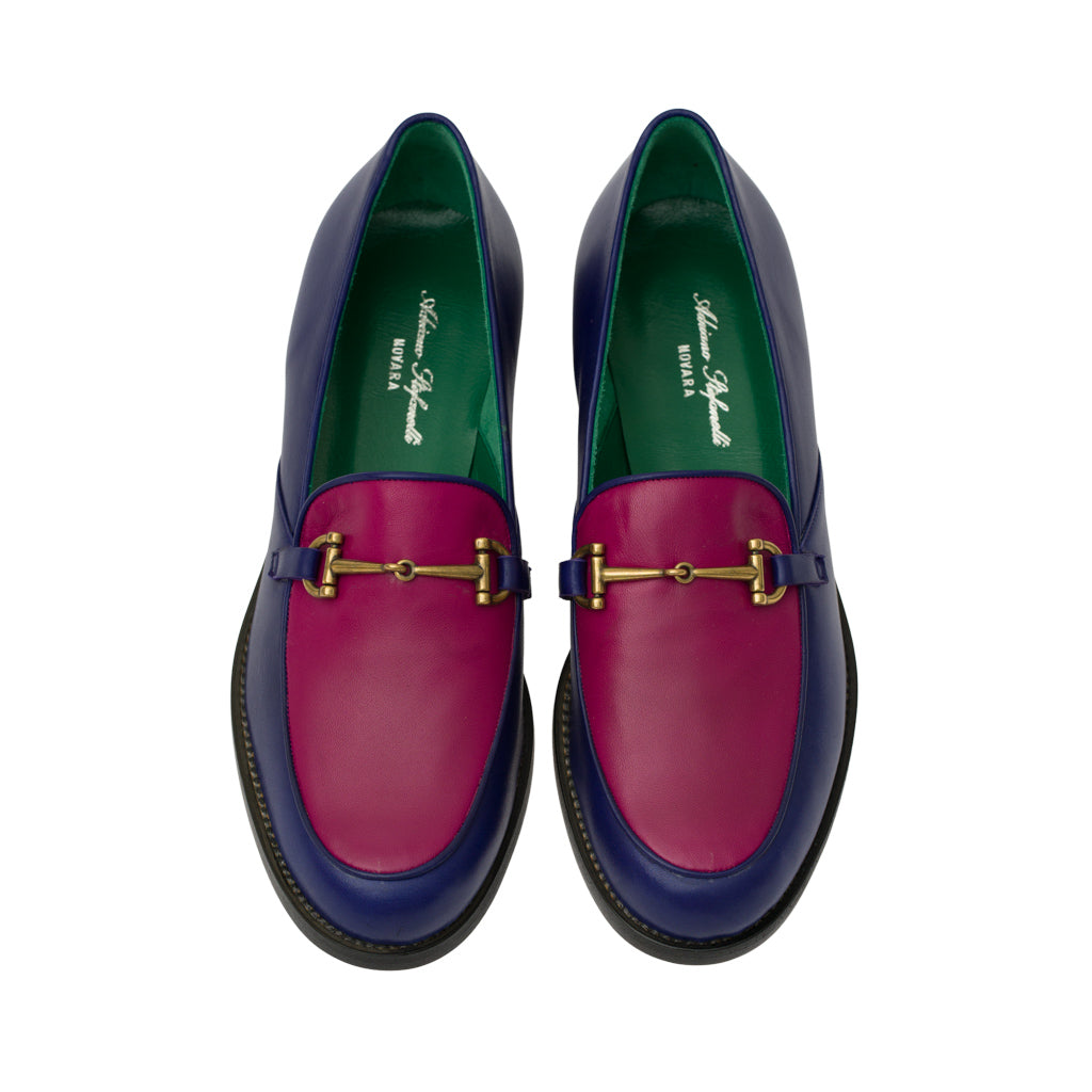 Adriano Stefanelli Domino In Navy And Light Burgundy
