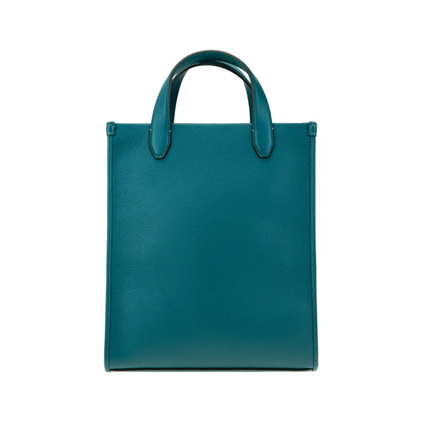 Aldo Blue - Pebbled Calfskin Leather Tote Bag | MIRTA