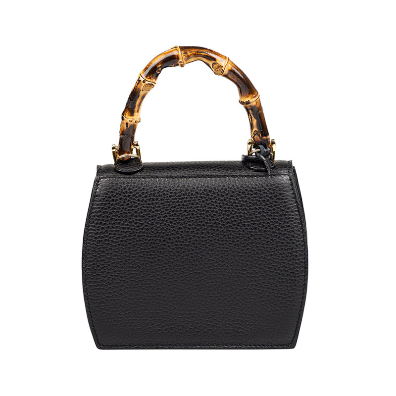 Bella Mini Black - Leather Mini Bag | MIRTA