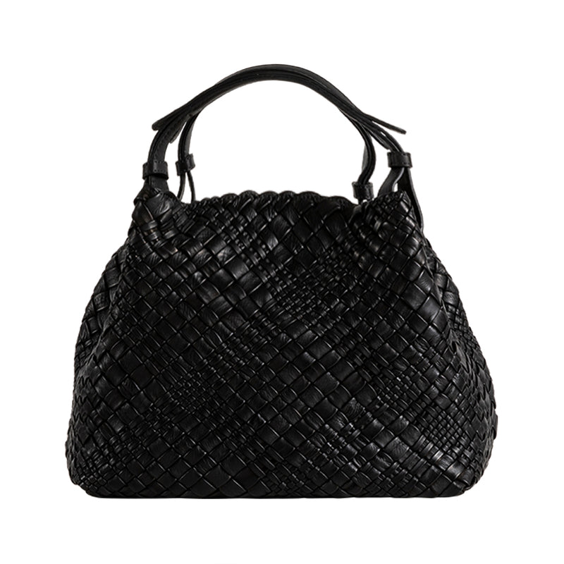 Esmeralda Black - Top Handle Bag | MIRTA
