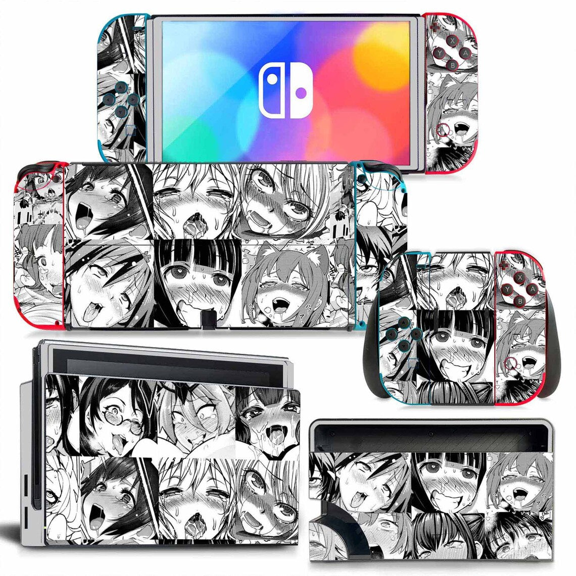 Cute Cartoon Anime Case For Nintendo Switch Game Console NS JoyCon  Controller Shell Kawaii Soft TPU Protective Cover Accessories