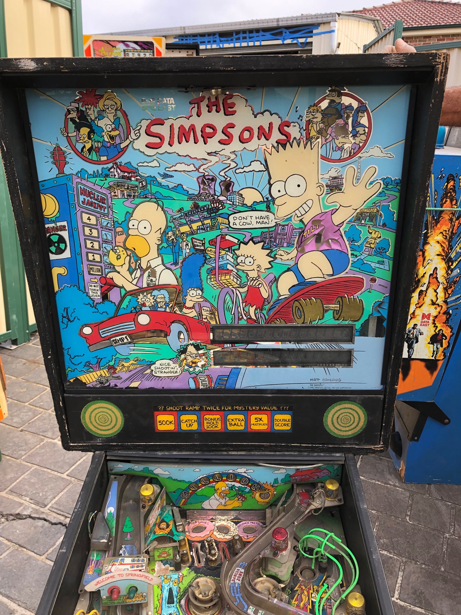 simpsons pinball machine date east