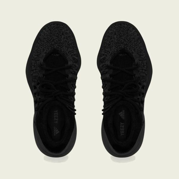 adidas YEEZY BSKTBL Knit Onyx sneakers shot from above