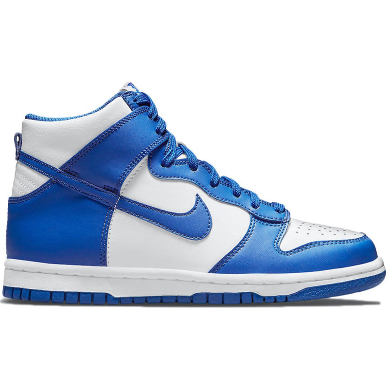 blue high top nike dunks