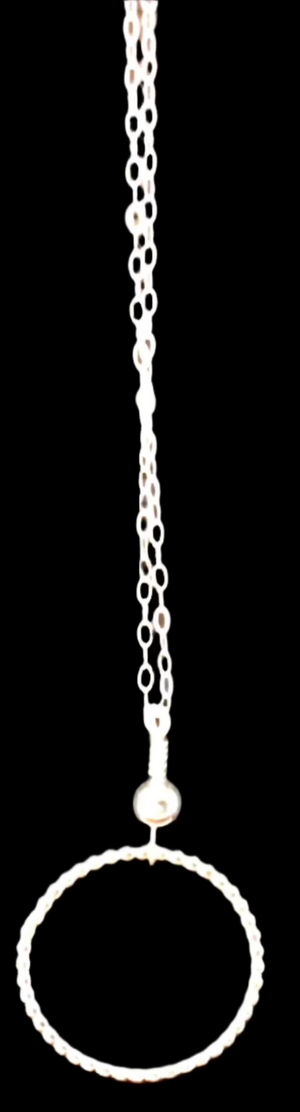 Sterling Silver Circle Necklace - The Wheeling Artisan Center Shop