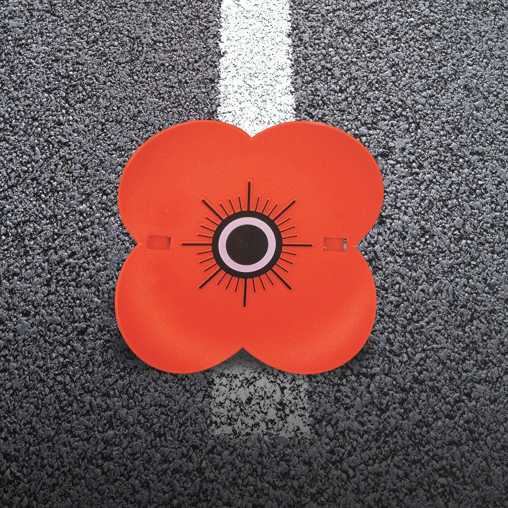 car remembrance poppy