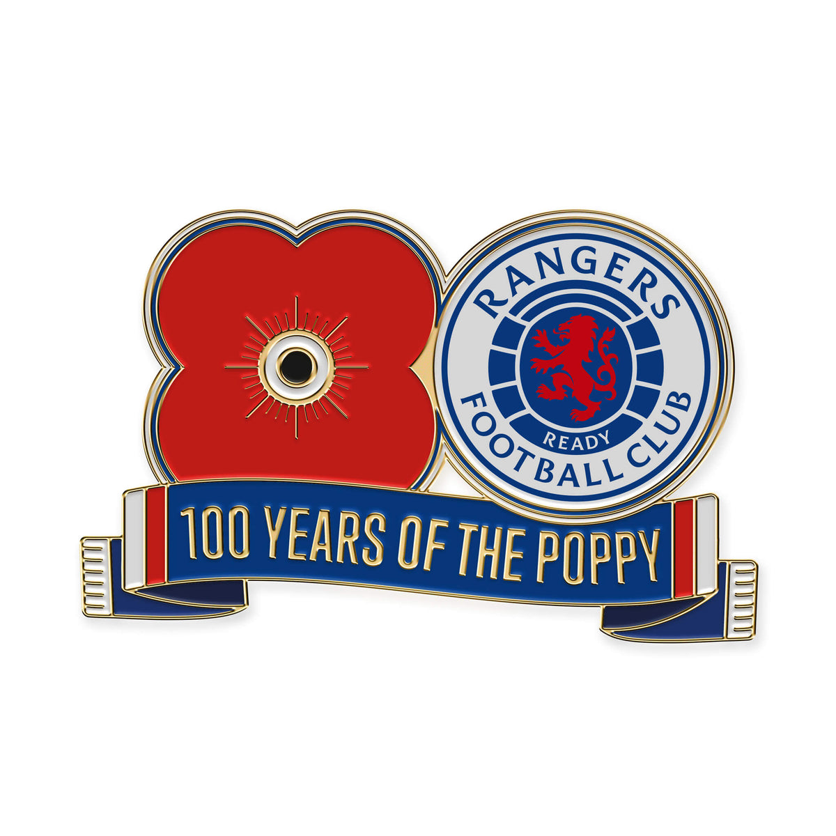 Rangers . Pin Badge F16 – Poppyscotland