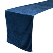 14 x 108 Inch Velvet Table Runner Navy Blue