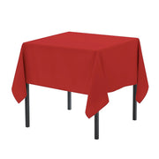 90 x 90 Inch Square Polyester Tablecloth Red - Bridal Tablecloth