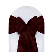 Satin Sashes Burgundy (Pack of 10)