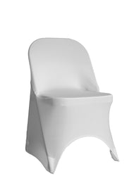 White Spandex Folding Chair Covers