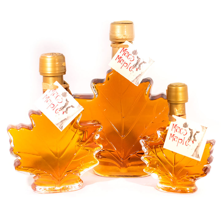 View Our Grade A New Hampshire Maple Syrup – Attractive “Jug” Shaped Decorative  Glass Bottles