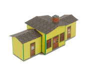 Small Country Railroad Station Plan 42 Cardstock Model - Poland's Best Home & Hobby