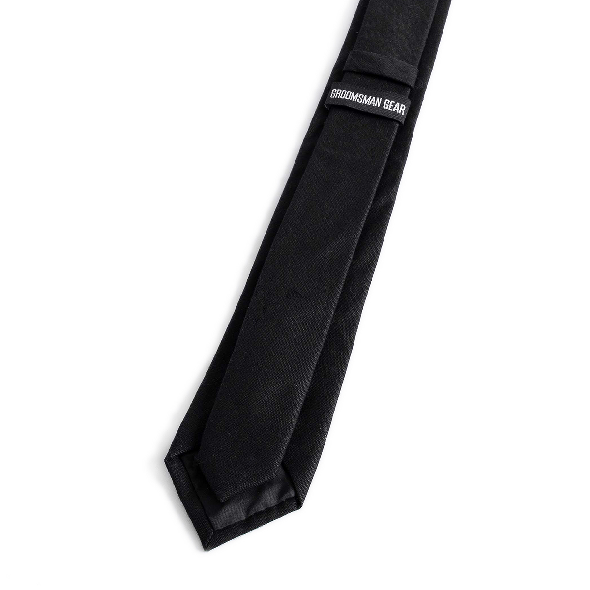 Black Skinny Tie for Weddings | Groomsman Gear