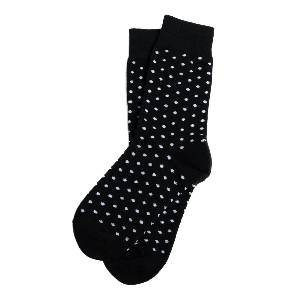 Black & White Polka Dot Wedding Socks | Groomsman Gear