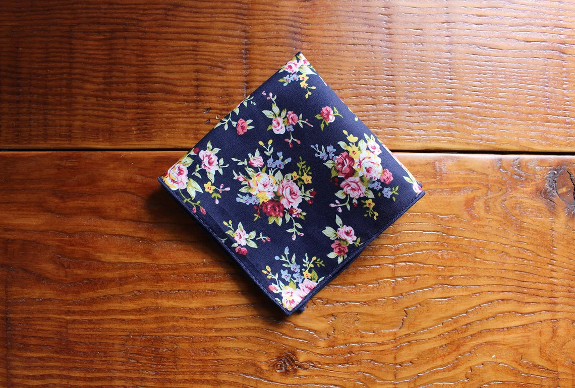 Floral Pocket Square for Groom & Groomsmen