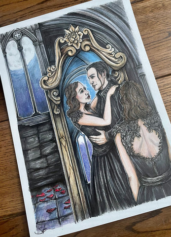 Gothic illustration wizard sorcerer fantasy commission art 
