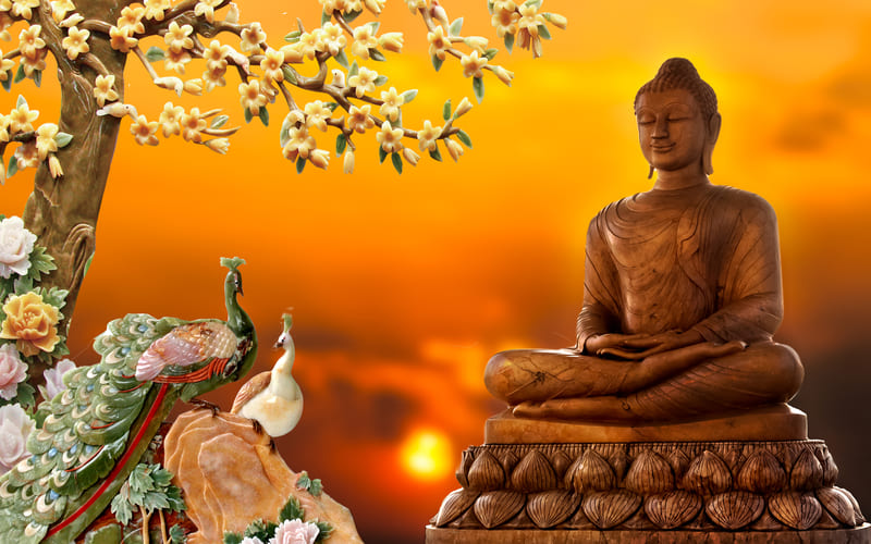 Statue de Bouddha ambiance Zen
