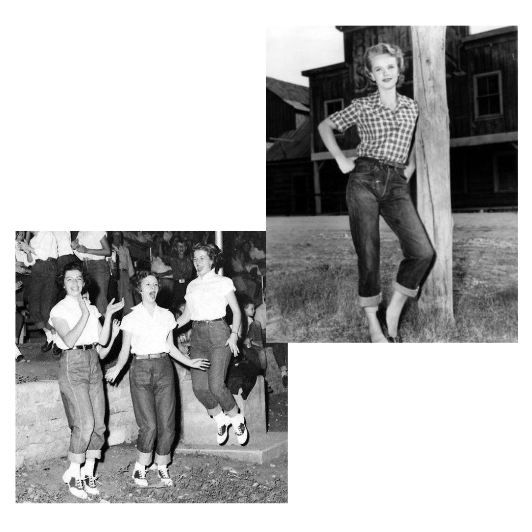 Outfits con jeans de la década de 1950