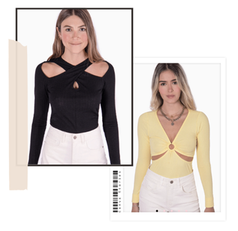 Tops con cut outs