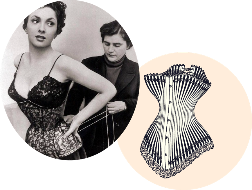 Los corsets eran considerados una prenda de opresión para las mujeres