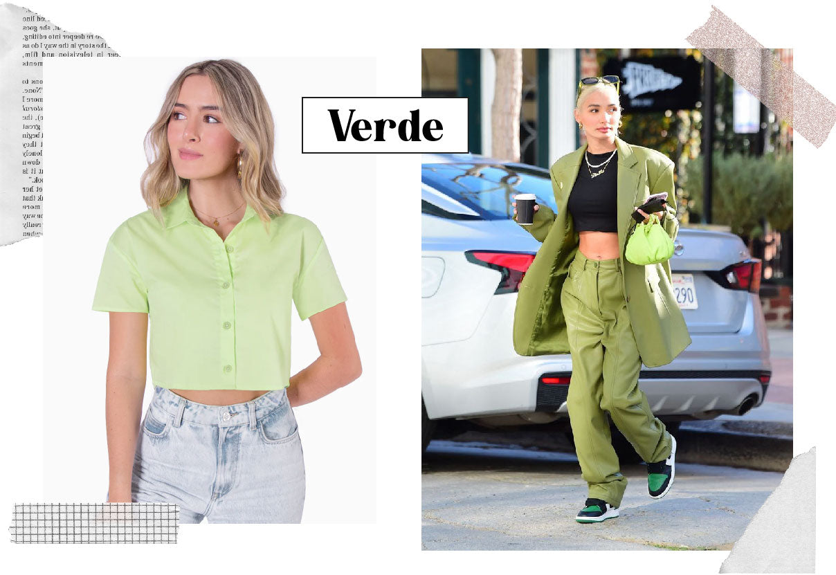 Outfits de color verde