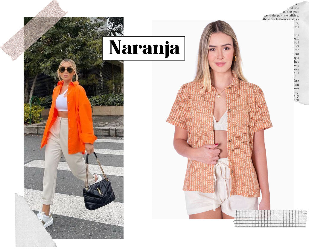 Outfits de color naranja