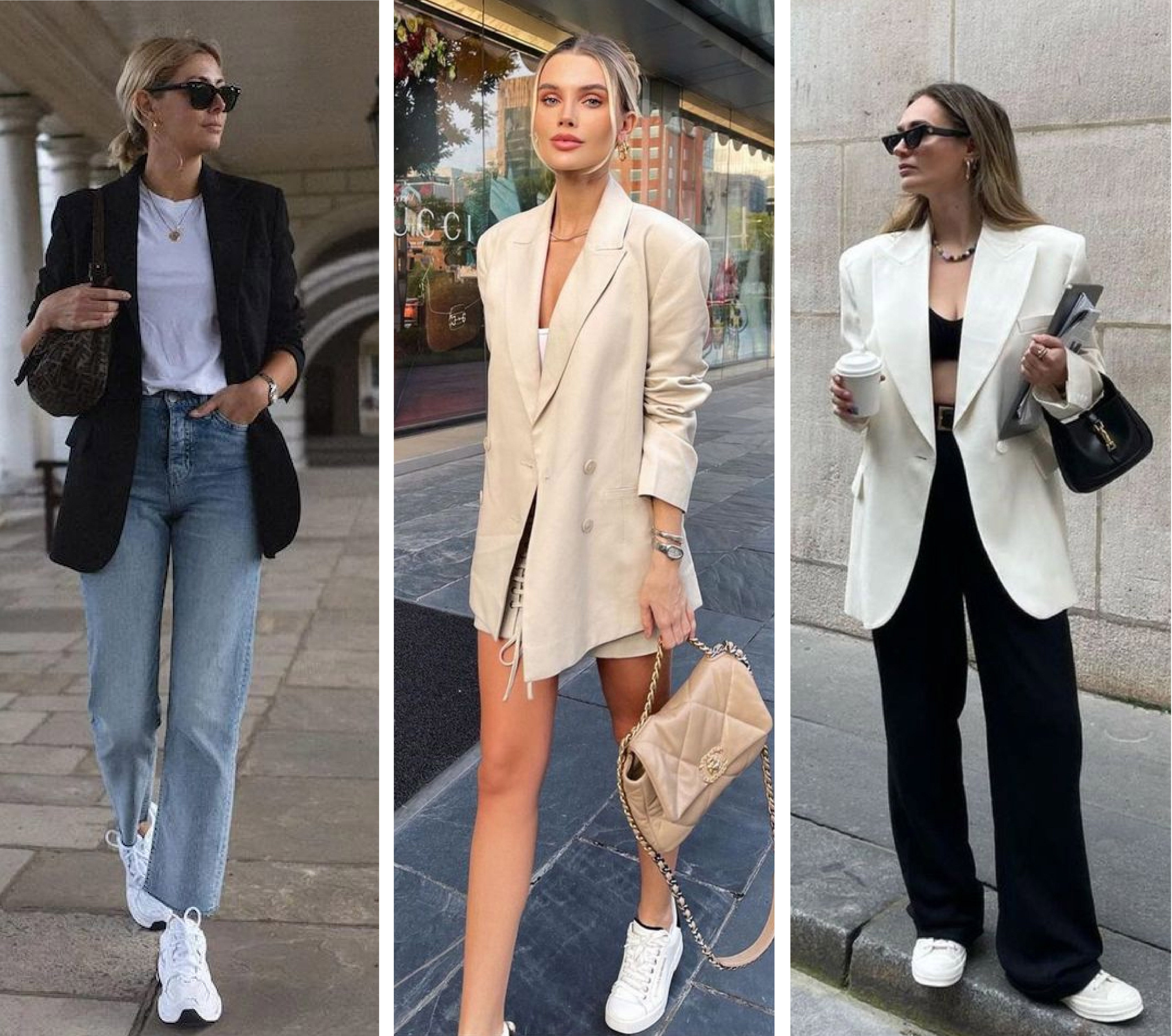 Outfits de moda con blazer en colores neutros