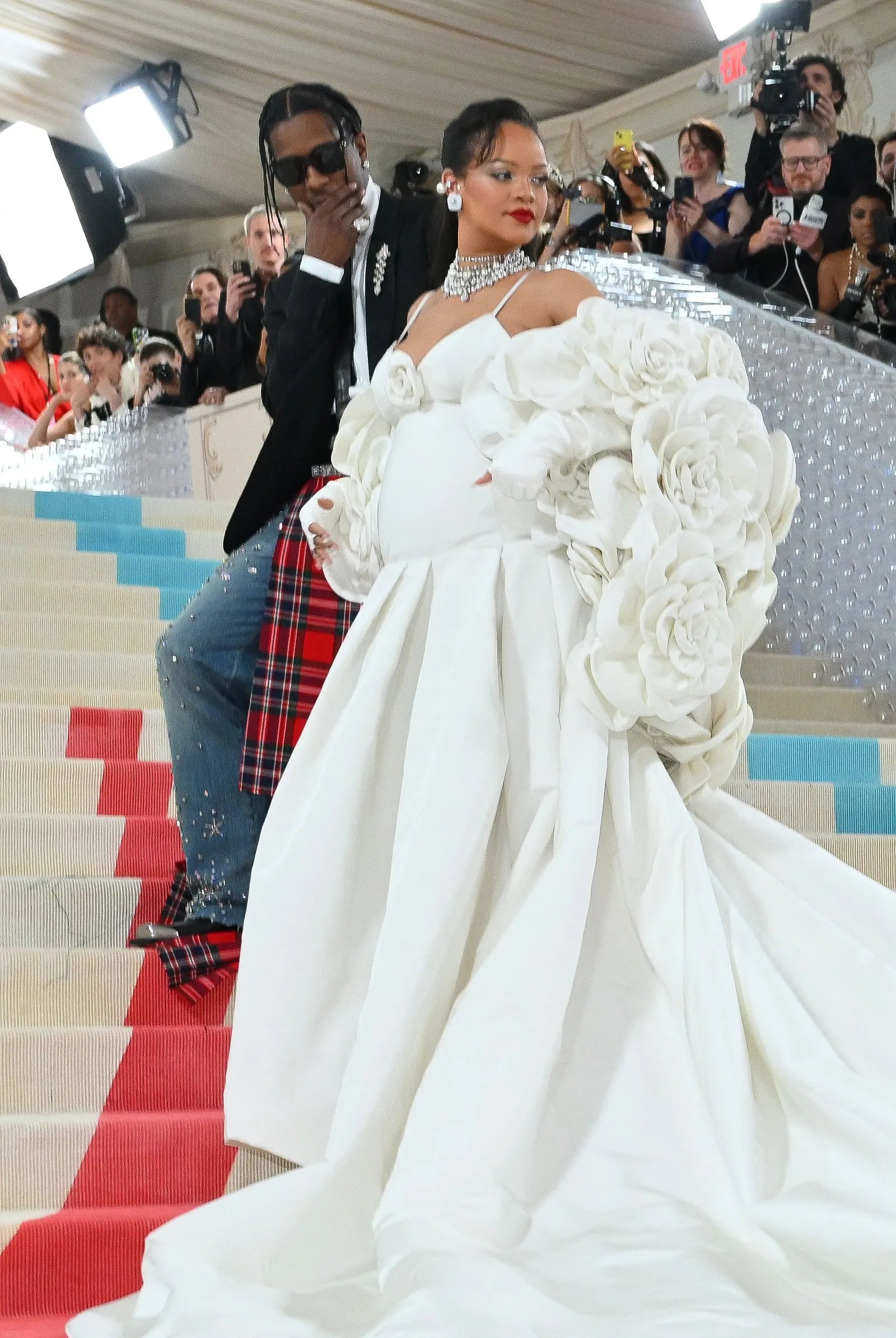 Rihanna y Asap Rocky en la Met Gala