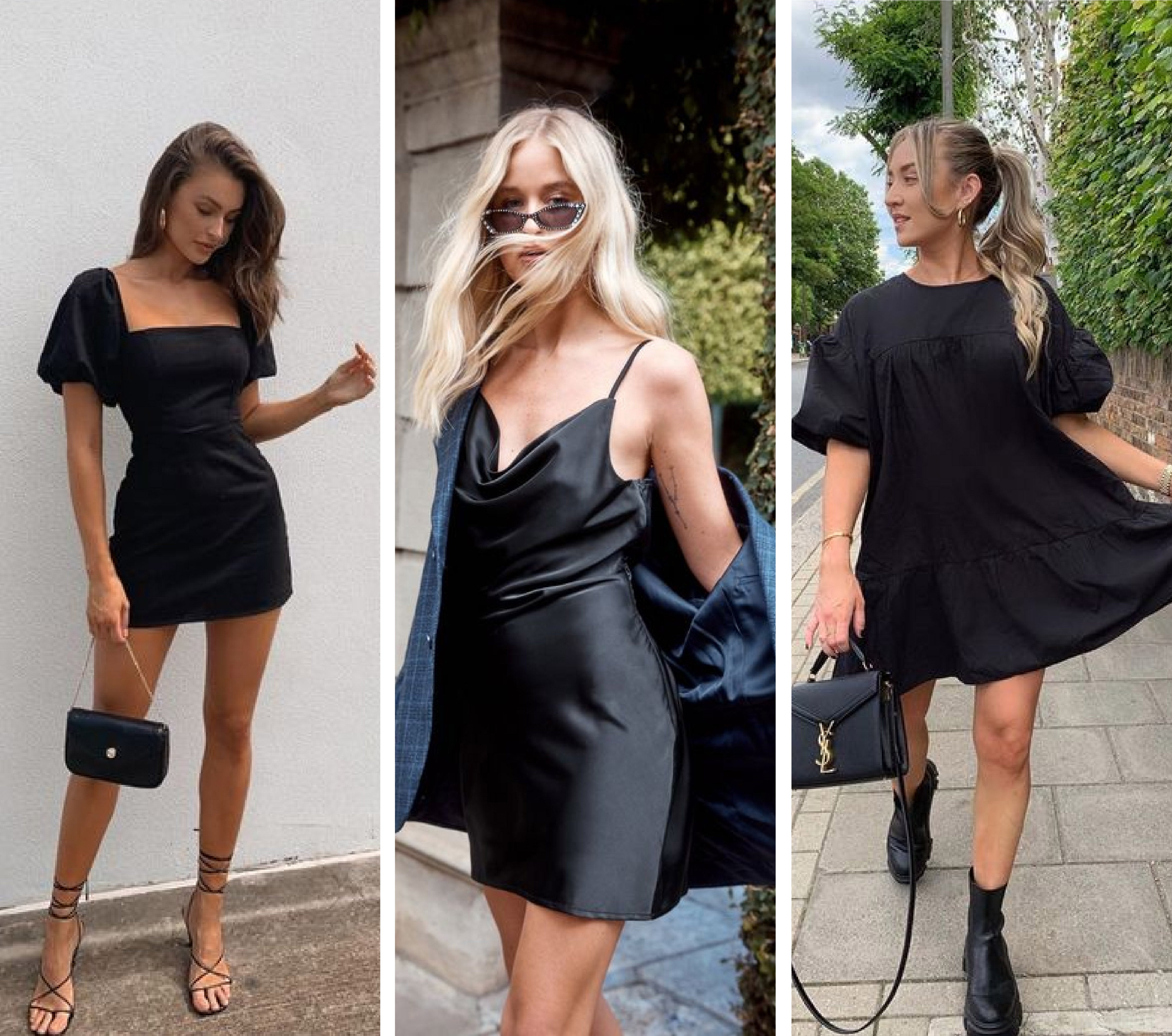 Outfits de moda con vestidos cortos negros