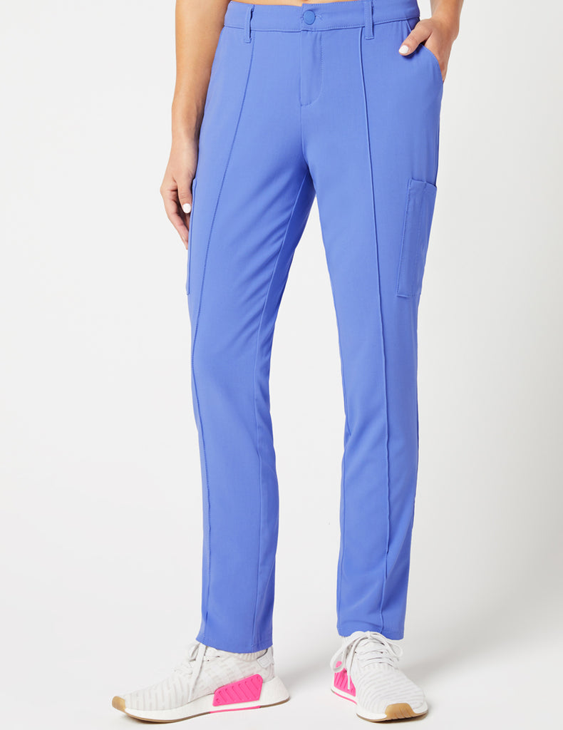 Jaanuu | Slim Cargo Trouser Pant - Ceil Blue - 1