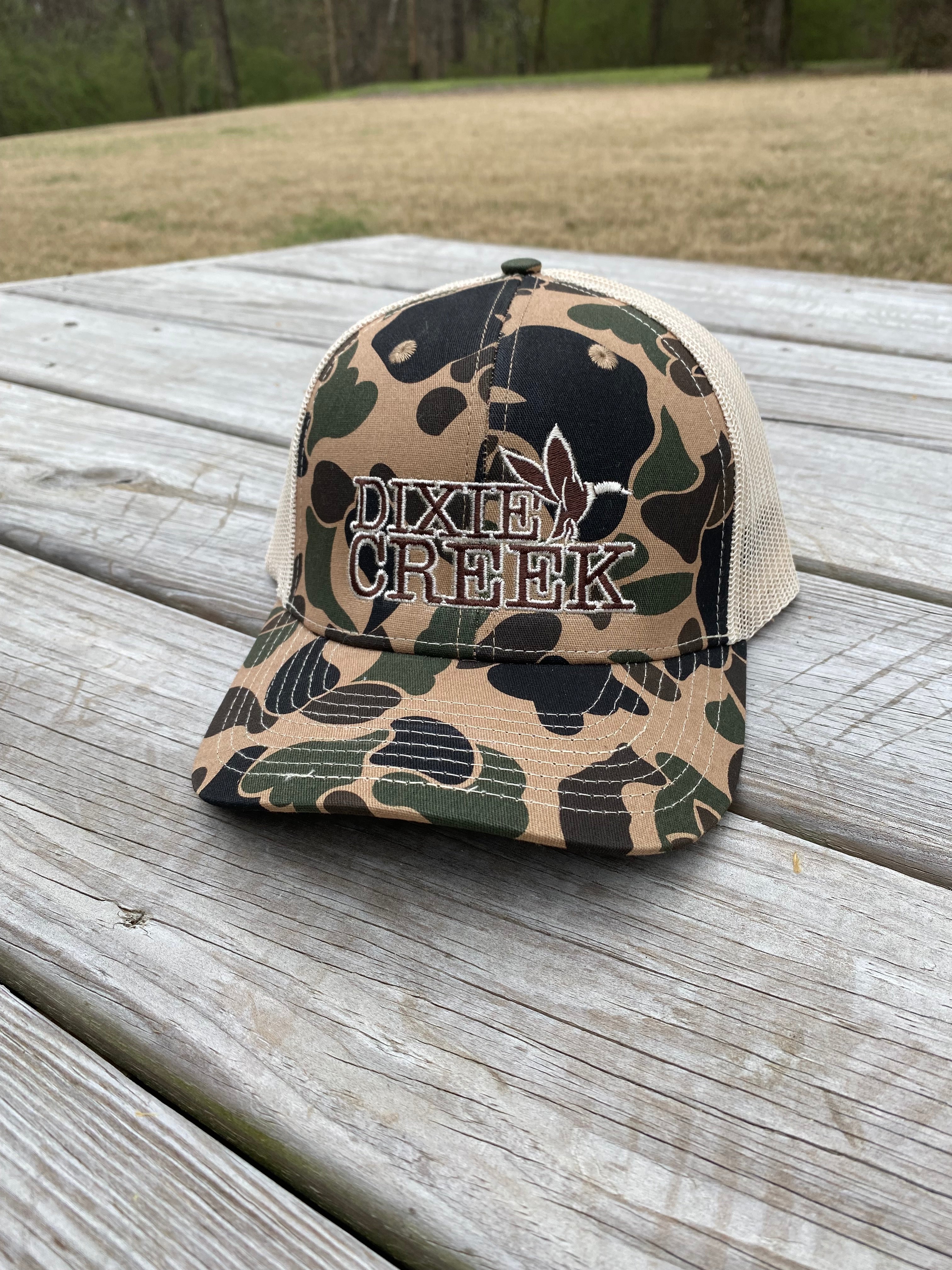 Strip-Set Duck Camo Retro Trucker — Dead Drift