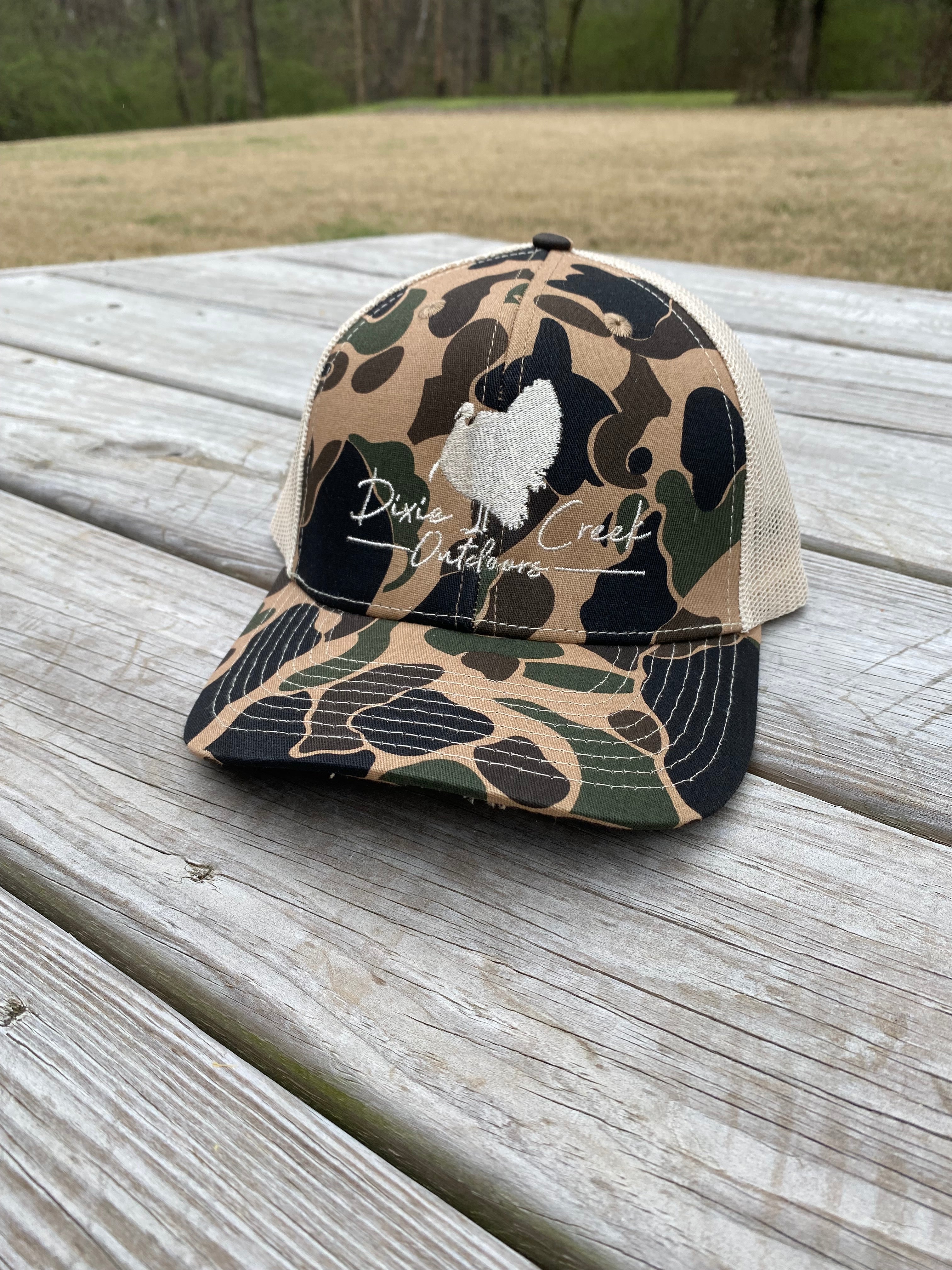 Blank Old School Camo Hat 12 Pack – Dixie Decoys