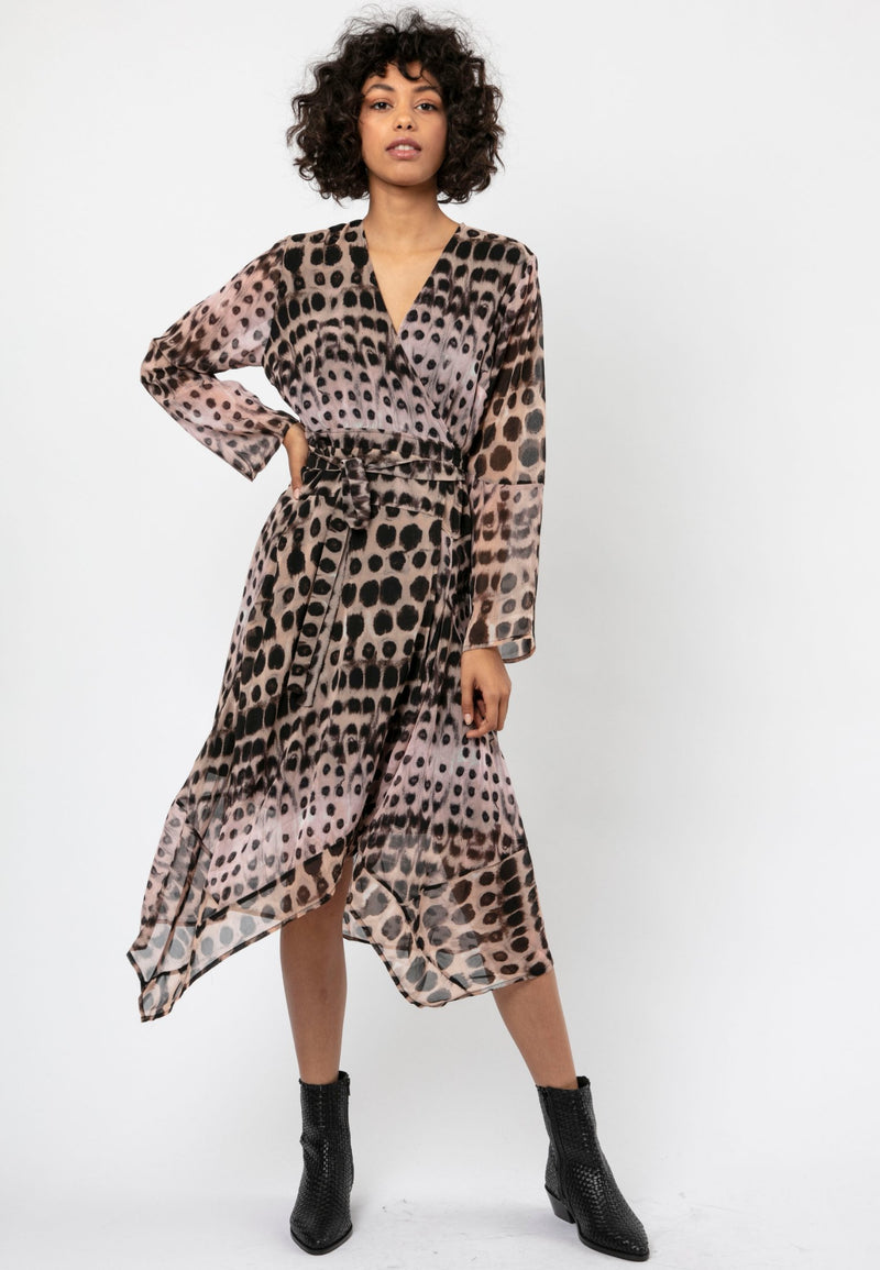 religion wrap dress