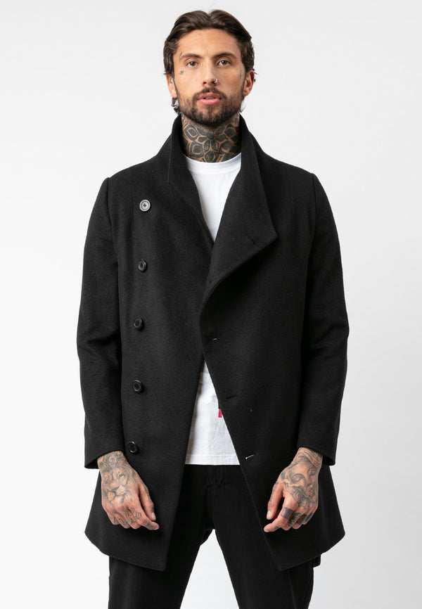 religion asymmetric coat