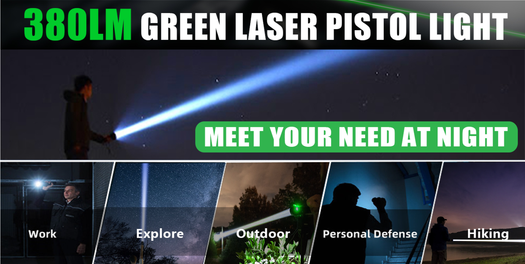  UUQ Mini Airsoft Gun Laser Sight Green Dot Beam for