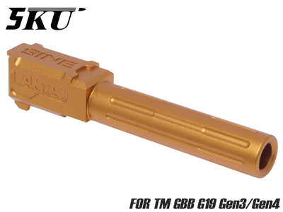 5KU Lantacタイプ 9INE アルミCNC アウターバレル for TM G19 Gen3/Gen4