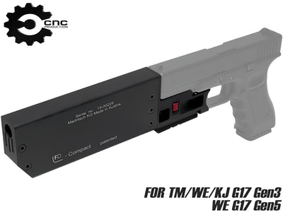 CNC Production FD917タイプ クイックマウント サプレッサーTM/WE/KJ G17Gen3, WE G17Gen5