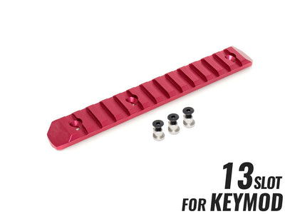 CNC Keymod レール 13スロット RED