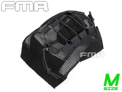 FMA バリスティックタイプ Mサイズ用 メッシュヘルメットカバー w/ ランヤード BK