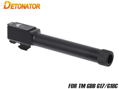 DETONATOR G17/G18C Lonewolfタイプ アルミアウターバレル -BK(14mm逆ネジ付)