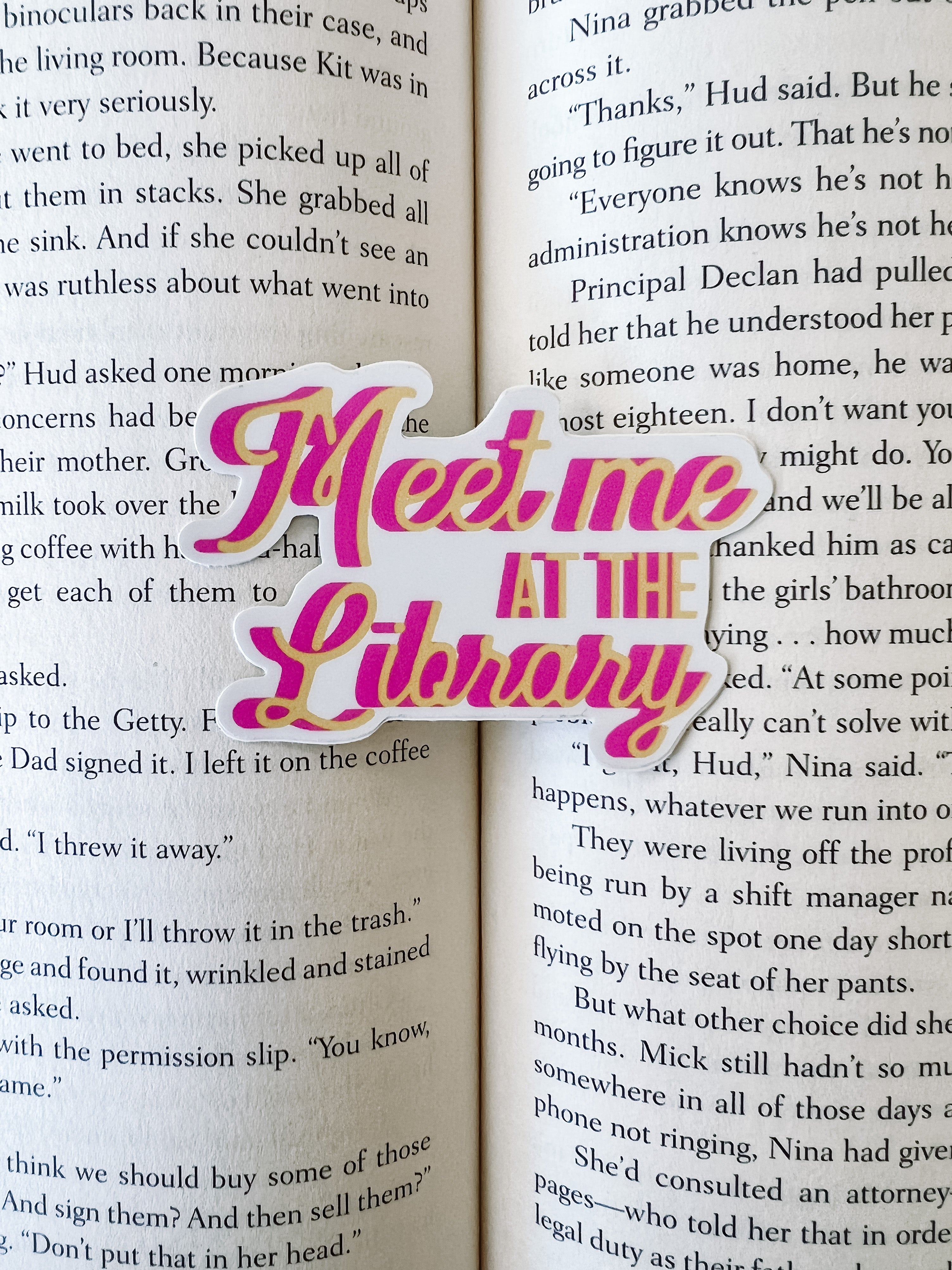 Meet Me at the Library Sticker